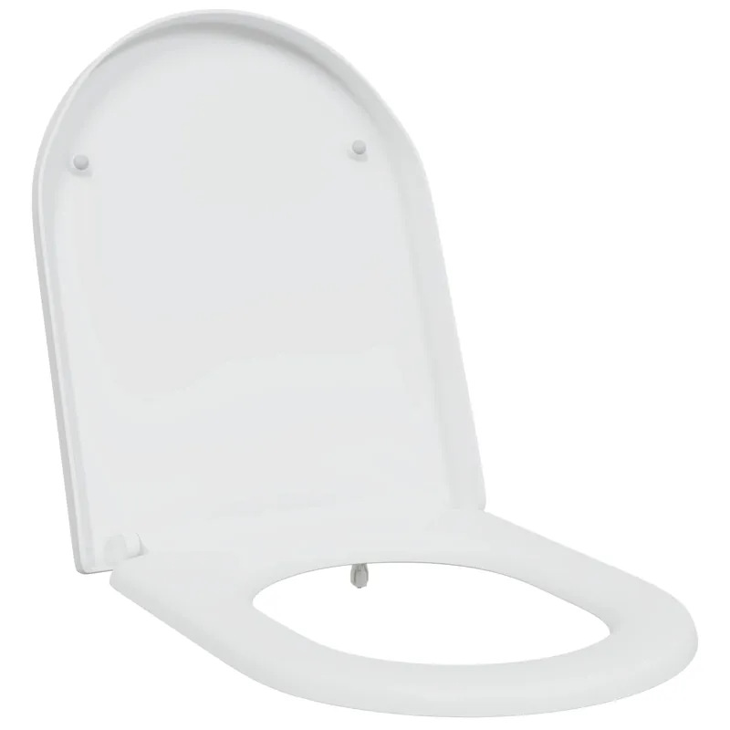 Premium vidaXL Sedile del WC Bianco 49 x 36 x 4 cm Duroplast