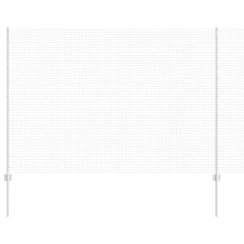 Premium vidaXL Recinzione in rete saldata con pali 25 x 1,5 m Acciaio zincato