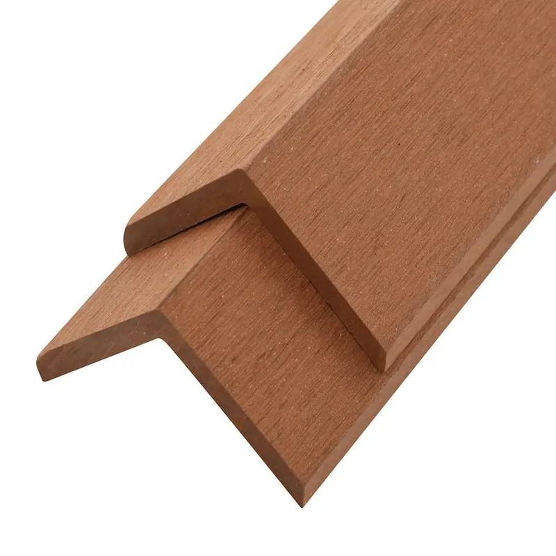 vidaXL Profili Angolari per Bordi 5pz in WPC 170cm Marrone Chiaro Flitsaanbieding