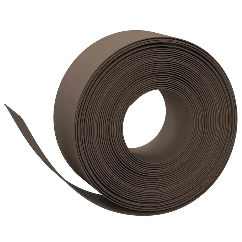 vidaXL Bordatura per giardino 25 m 20 cm PE Marrone Koopje