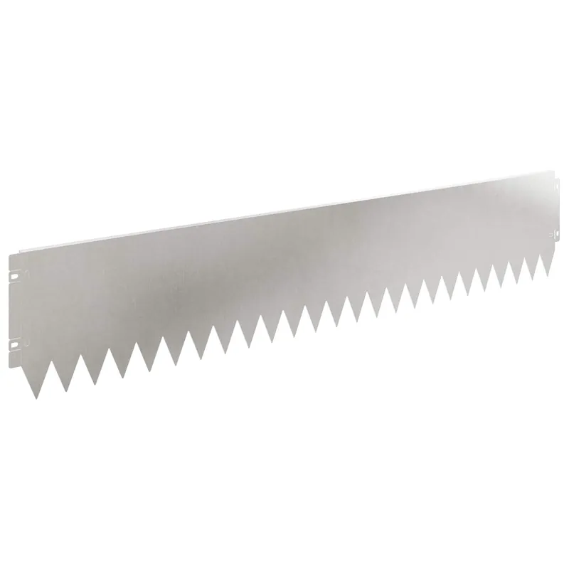 Goedkoop vidaXL Bordura per Prato 20 pcs 103 x 20 cm Acciaio Argento