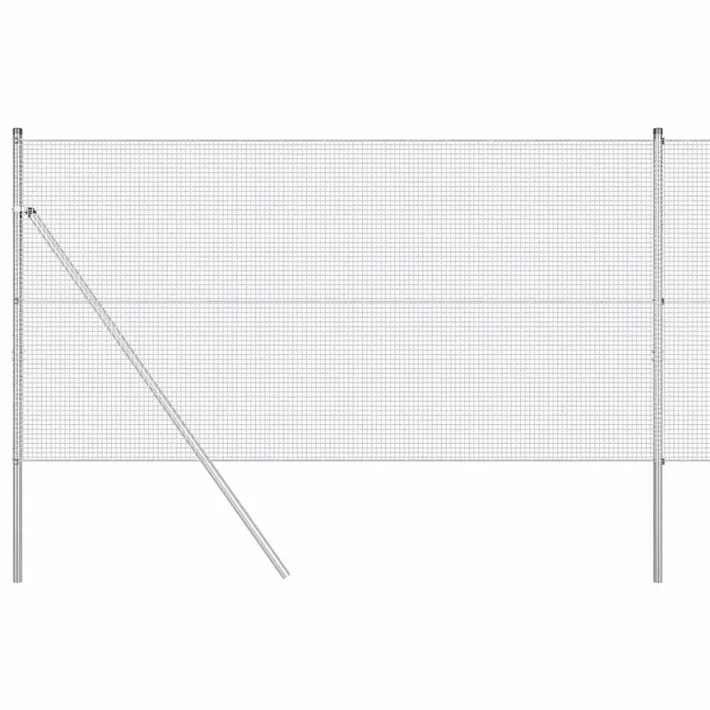 Superprijs vidaXL Recinzione a rete saldata da fissare a terra 50 x 1,4 m Argento