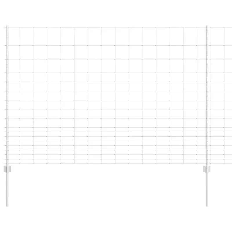 Shop Nu vidaXL Recinzione all‘aperto selvatica con pali 25 x 1,5 m Argento