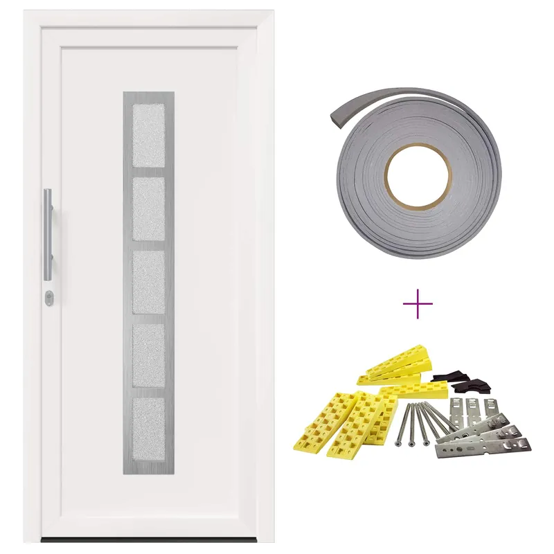 Gratis Retour vidaXL Porta Frontale Bianco 98 x 200 cm PVC