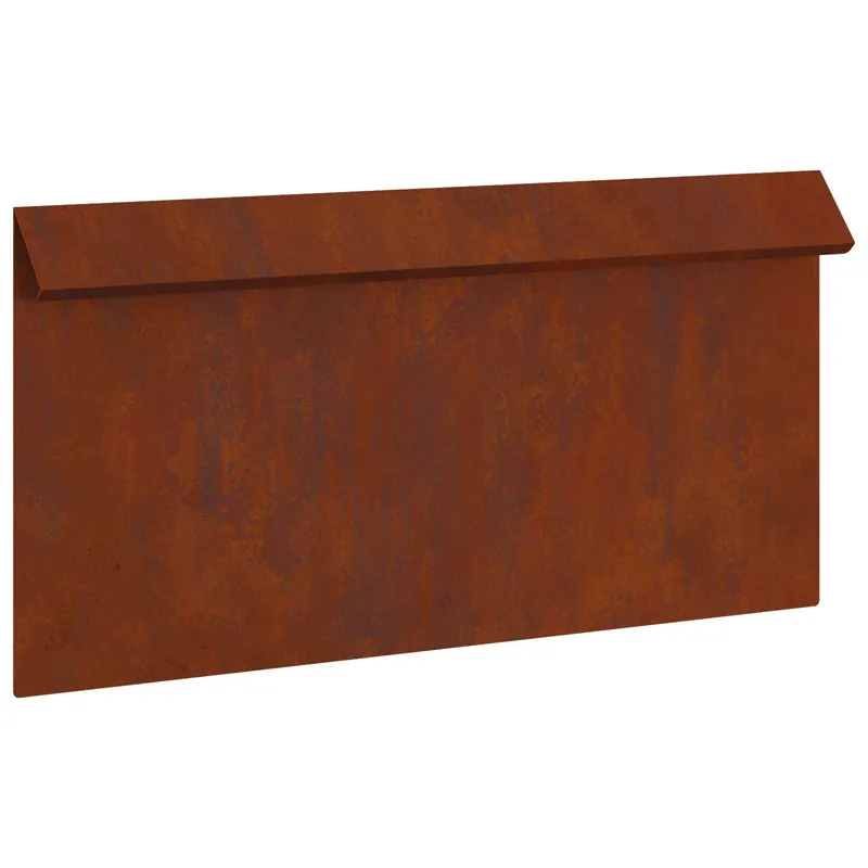 Op = Op vidaXL Recinto per lumache Ruggine 50 x 3,5 x 25 cm
