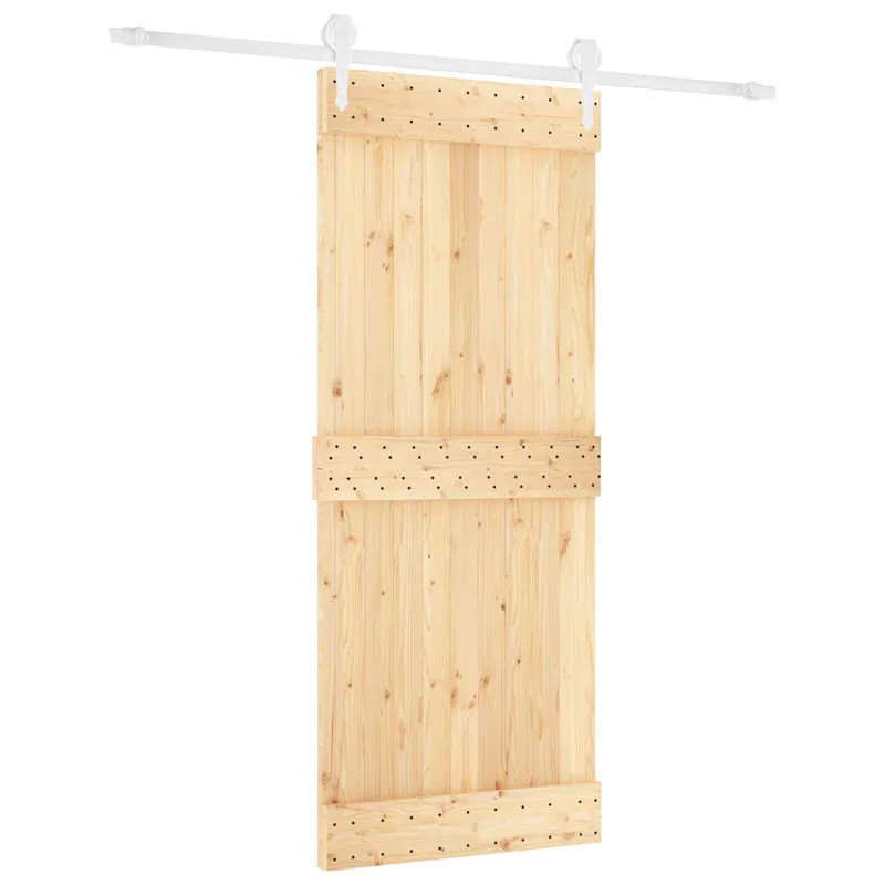 vidaXL Porta scorrevole Naturale e Bianco 85 x 210 cm Fabrieksprijs