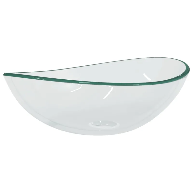 Koopje vidaXL Lavandino in Vetro Temperato 54,5x35x15,5 cm Trasparente