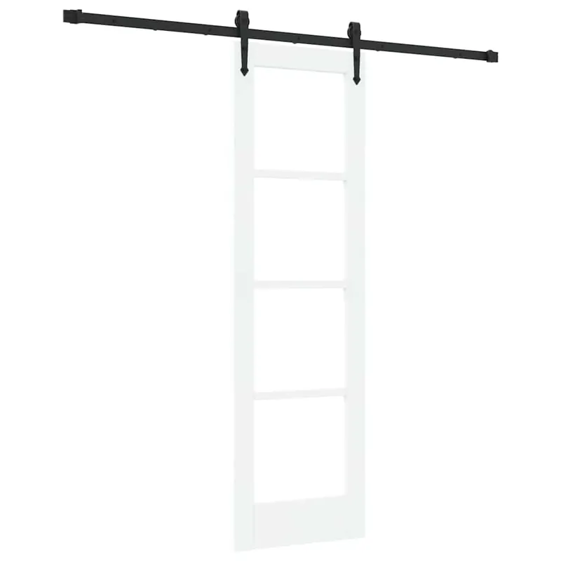 vidaXL Porta scorrevole Bianco e Nero 61 x 198,5 cm Speciale Aanbieding