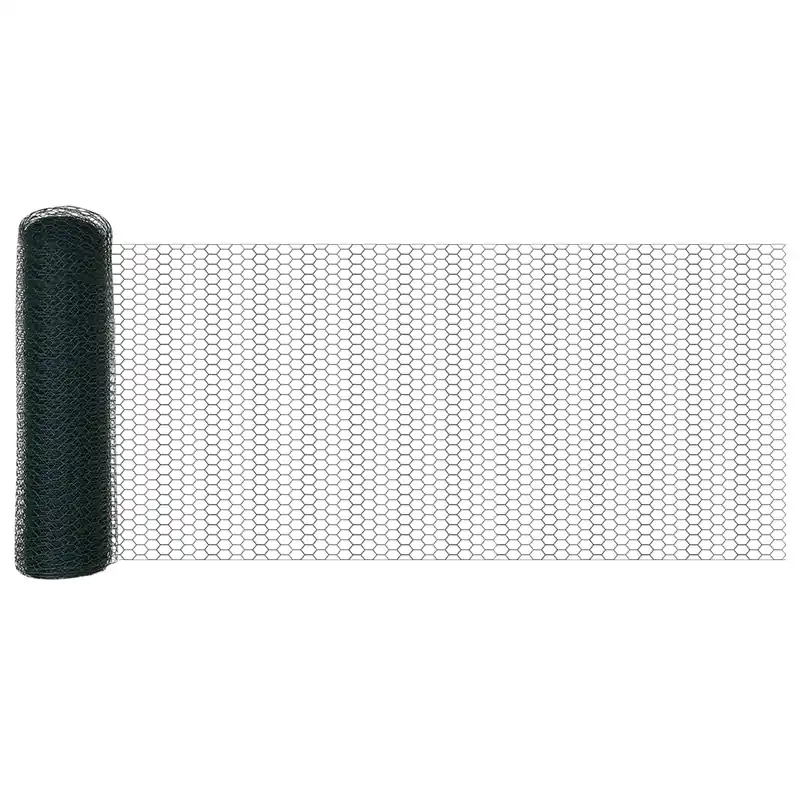 Koopje vidaXL Recinzione Esagonale Verde 0,4 x 10 m PVC