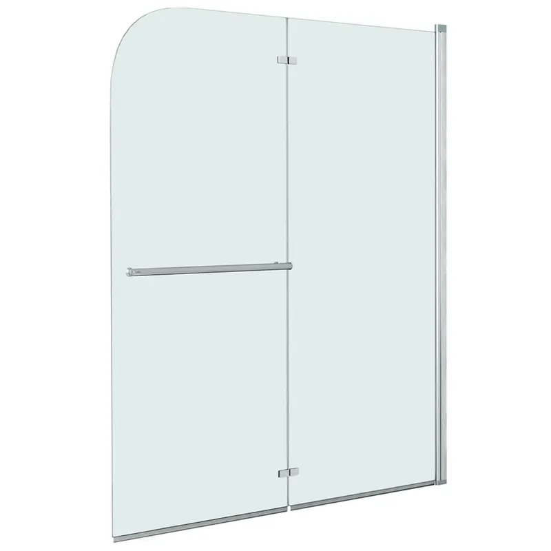 vidaXL Box Doccia Pieghevole a Libro 2 Pannelli in ESG 120x140 cm Weekendaanbieding