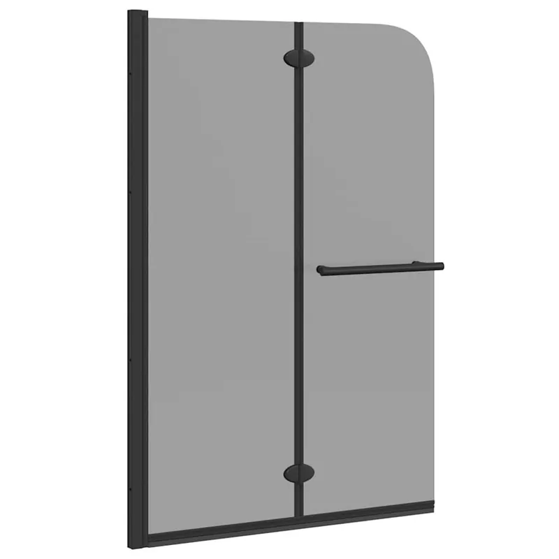 Gereduceerde Prijs vidaXL Involucro Doccia Nero 120 x 140 cm Vetro ESG e Alluminio