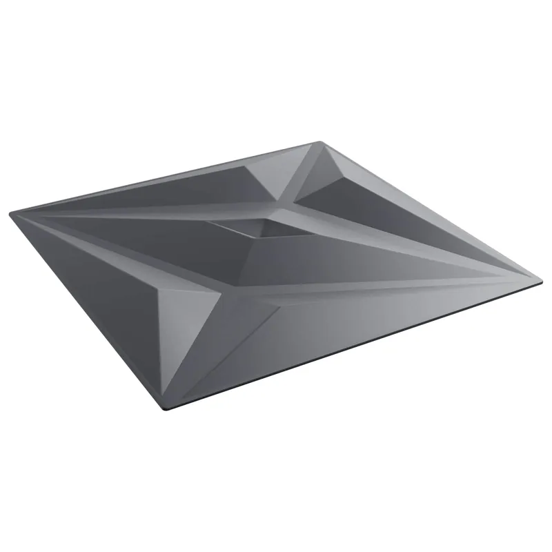 Tijdelijk Beschikbaar vidaXL Pannelli da parete 24 pcs Grigio Stella 50 x 50 cm Schiuma XPS