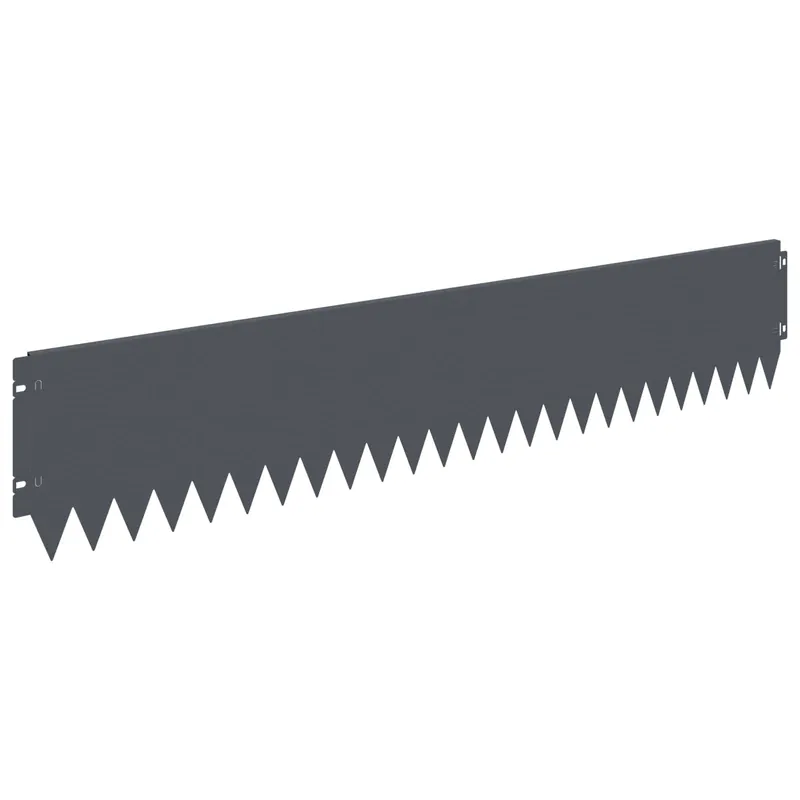 Betrouwbaar vidaXL Bordura per Prato 10 pcs 103 x 20 cm Acciaio Antracite