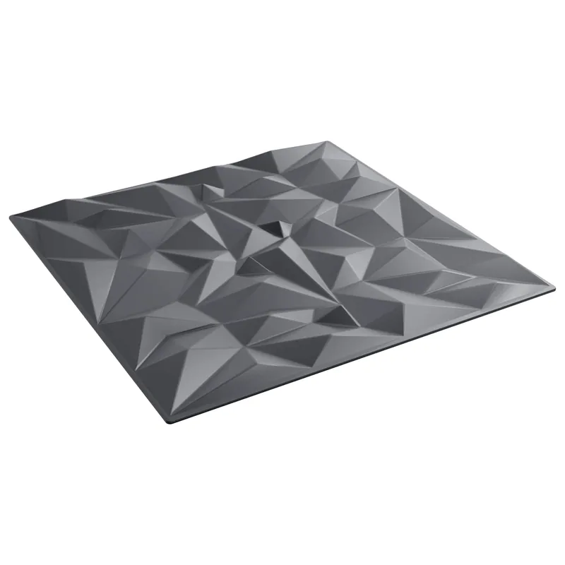 vidaXL Pannelli da parete 24 pcs Grigio ametista 50 x 50 cm Speciale Aanbieding