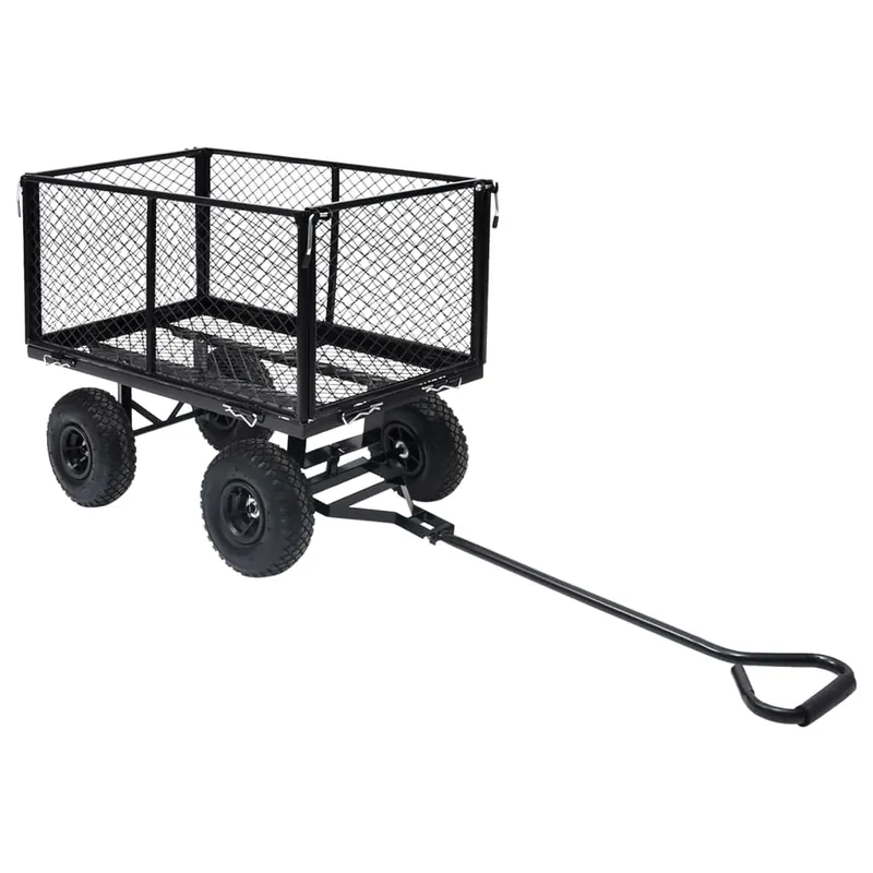 vidaXL Carrello a Mano da Giardino Nero 350 kg Bestseller
