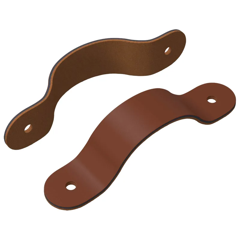 Laatste Kans vidaXL Maniglie per Armadi 2 pcs Marrone 140 x 25 x 2,3 mm PU