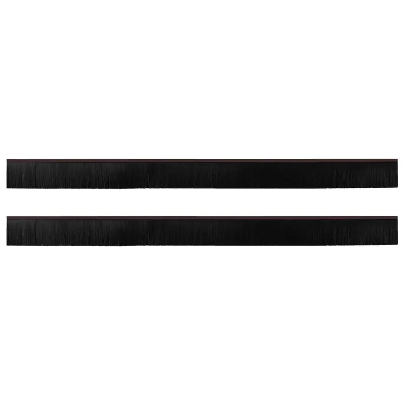 Seizoensaanbieding vidaXL Spazzole per porte autoadesive 2 pcs Marrone 100 cm