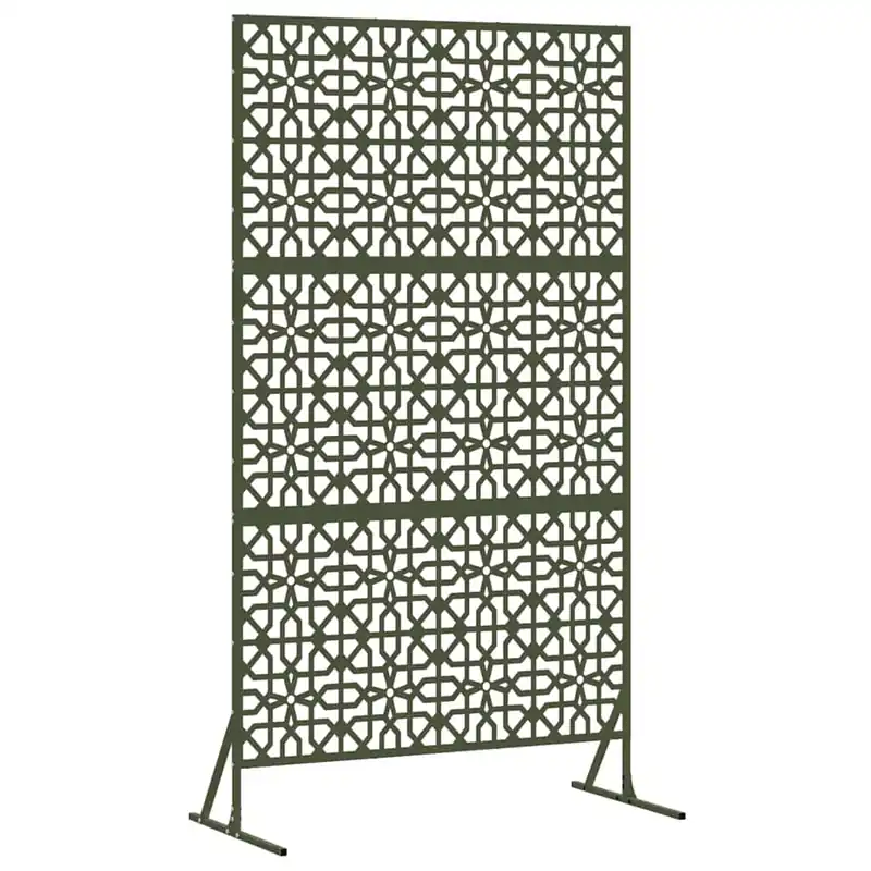Exclusieve Aanbieding vidaXL Schermo per Privacy 100 x 50 x 180 cm Acciaio Verde Oliva