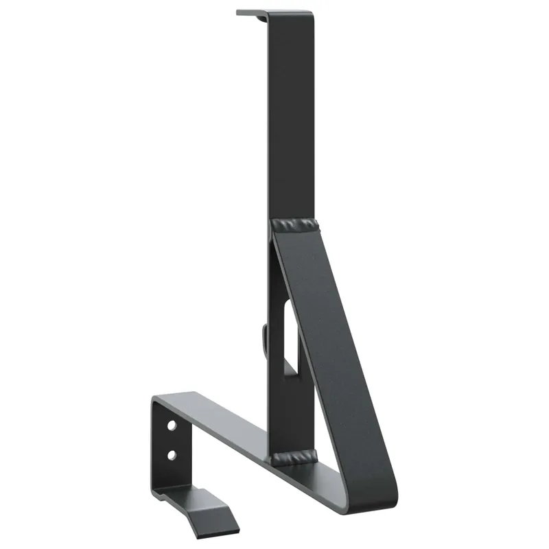 Betrouwbaar vidaXL Supporto per guardia della neve Nero 29,5 x 3 x 34,5 cm Acciaio
