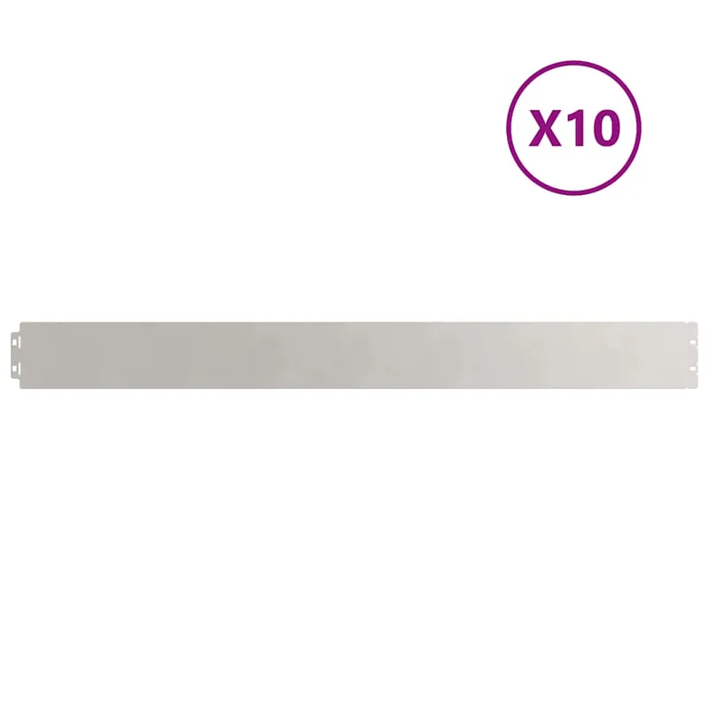 Bestel Nu vidaXL Bordure per Prato 10 pz 10x103 cm Acciaio Inossidabile