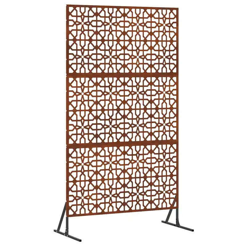 vidaXL Schermo per Privacy 100 x 50 x 180 cm Acciaio Corten Ruggine Hoge Kwaliteit