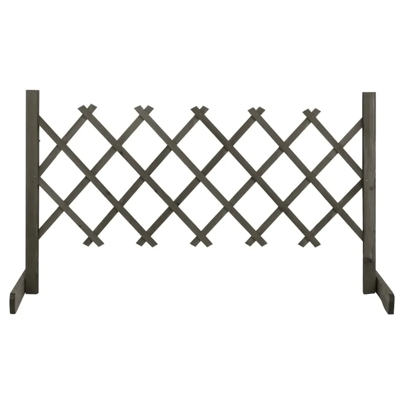vidaXL Traliccio da Giardino Grigio 120x60 cm in Massello di Abete Nu Kopen