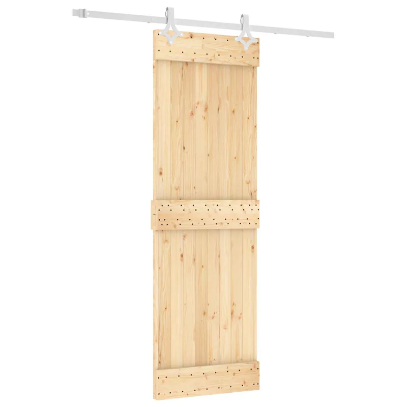 Hete Deal vidaXL Porta scorrevole Naturale e Bianco 70 x 210 cm