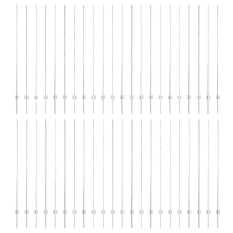 vidaXL Palo per recinzione interrato 44 pz Argento 200 cm Veilige Betaling