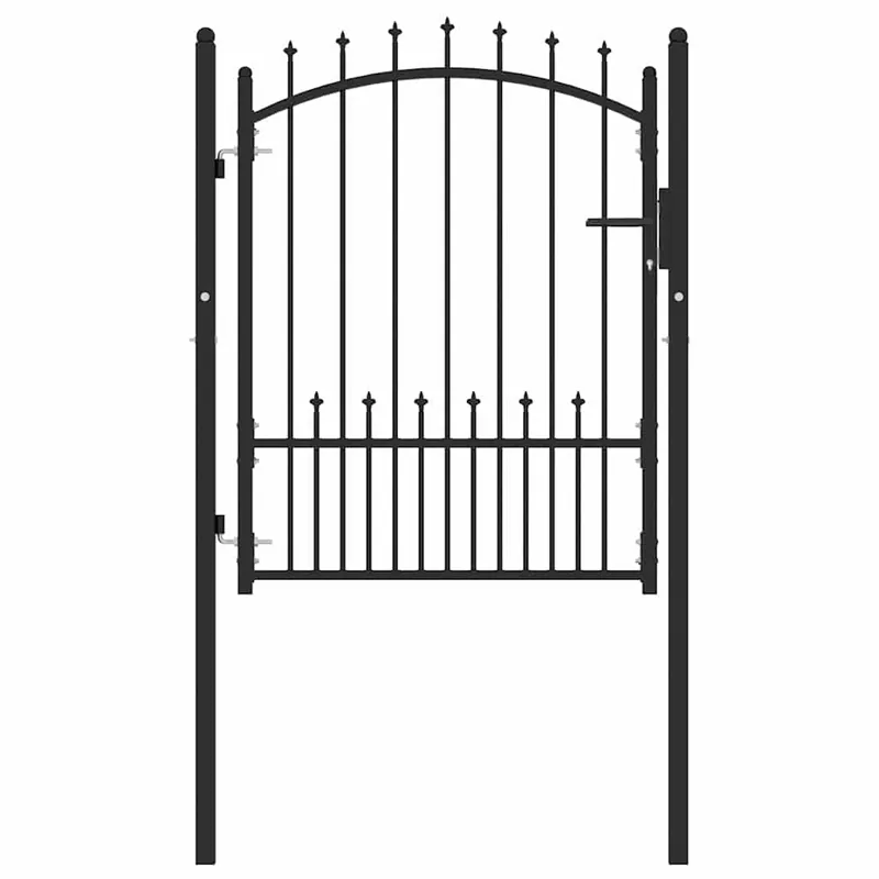 Actieprijs vidaXL Cancello della recinzione con punte EMMEN 100 x 125 cm