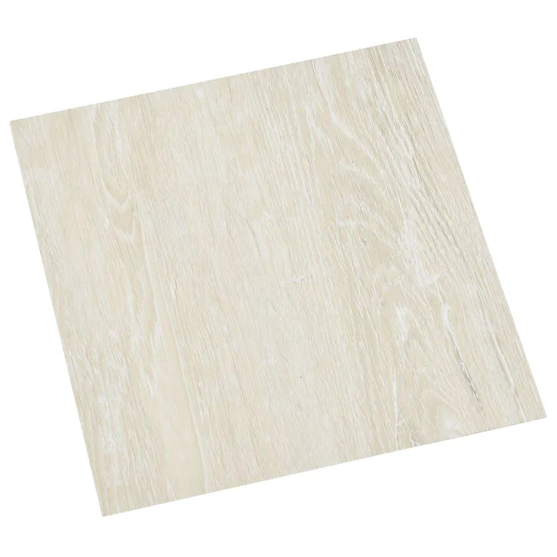 vidaXL Tavole per Pavimenti 5,11 m² 55 pcs PVC Bianco Crema Voordeelprijs