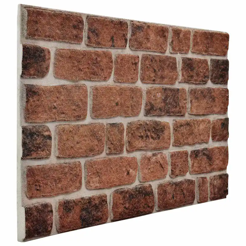 Favoriet vidaXL Pannelli da parete 10 pcs Mattone Marrone 100 x 50 cm