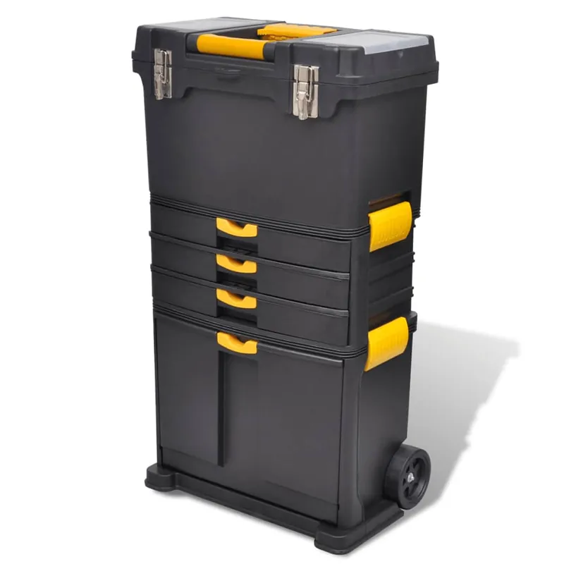 Goedkoop vidaXL Cassetta degli Attrezzi Trolley Portatile