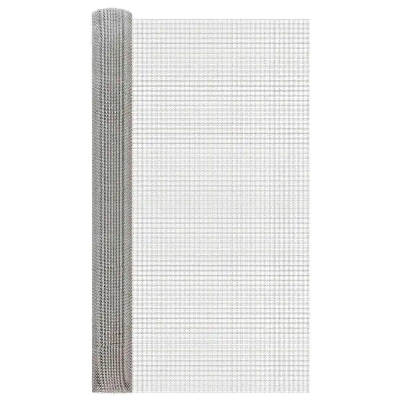 vidaXL Rete per schermatura 100 x 500 cm 6 Mesh Argento Meest Verkocht