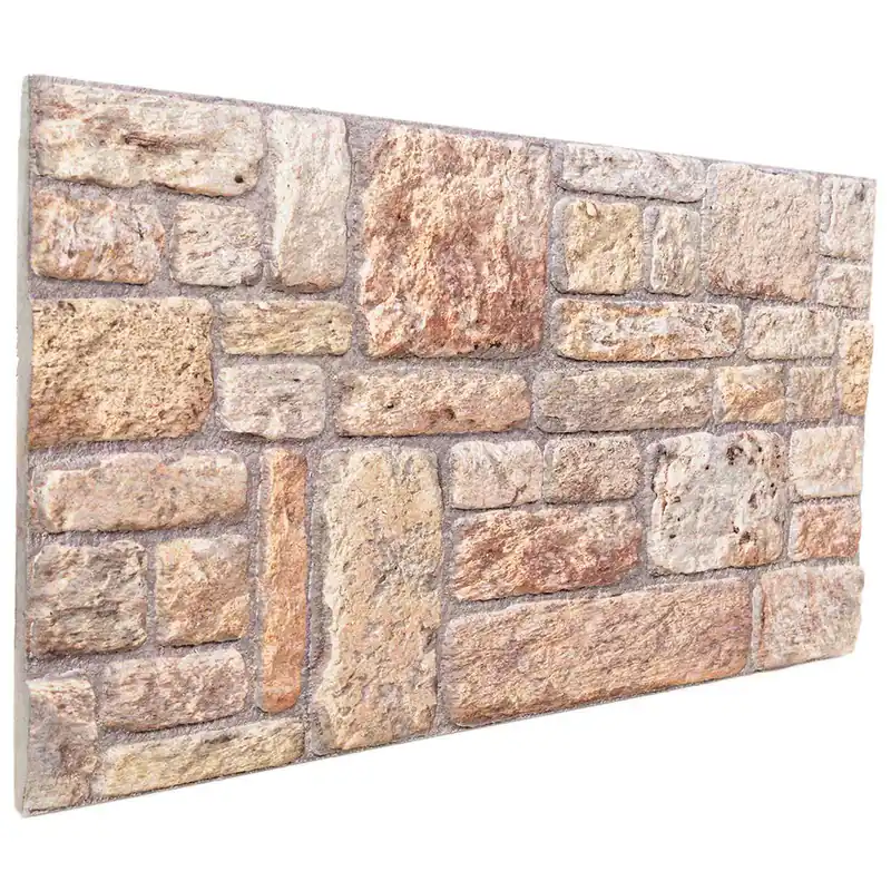 vidaXL Pannelli da parete 10 pcs Marrone chiaro e bianco 100 x 50 cm Aanbieding