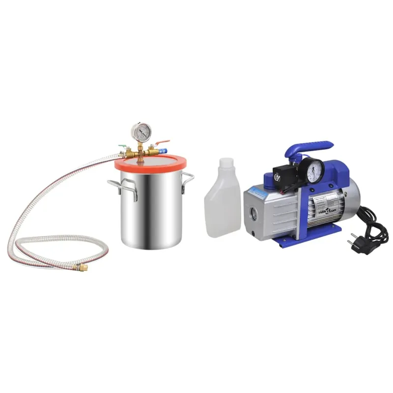 Direct Beschikbaar vidaXL Camera a Vuoto con Pompa a Stadio Singolo 5,5L