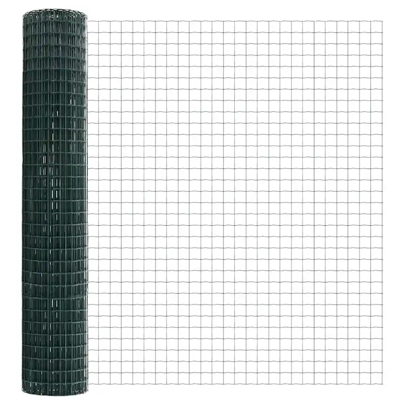 vidaXL Recinzione Euro con palo 10 x 1,5 m Acciaio rivestito in PVC Uitverkoop