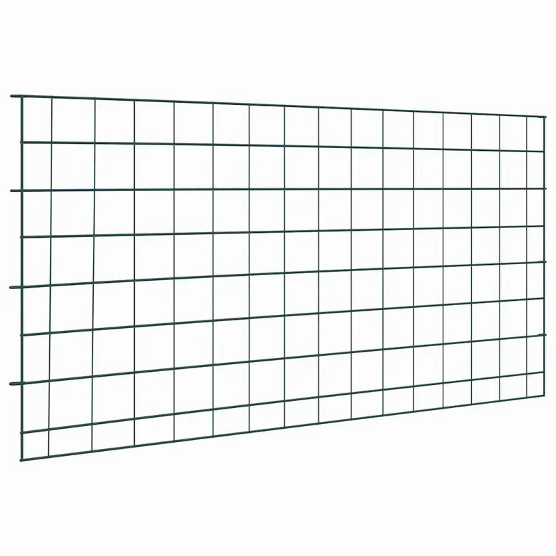 vidaXL Set di Recinzione per Stagno 5 pcs Verde 100 x 50 cm Acciaio Laatste Kans