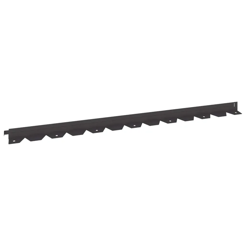Voordeelprijs vidaXL Bordura per Prato 10 pcs 102 x 4 x 4 cm Acciaio Nero