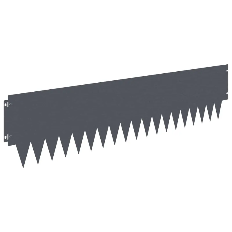 vidaXL Bordura per Prato 20 pcs 103 x 25 cm metallo Antracite Hete Deal