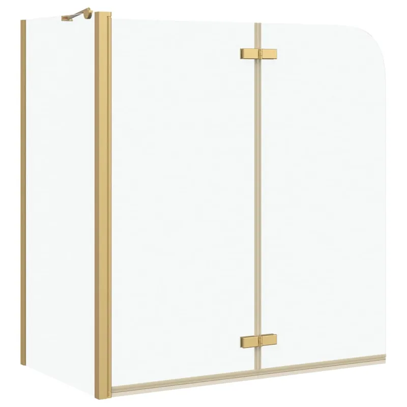 vidaXL Involucro Doccia Oro 120 x 68 x 130 cm Vetro ESG e Alluminio Beste Prijs
