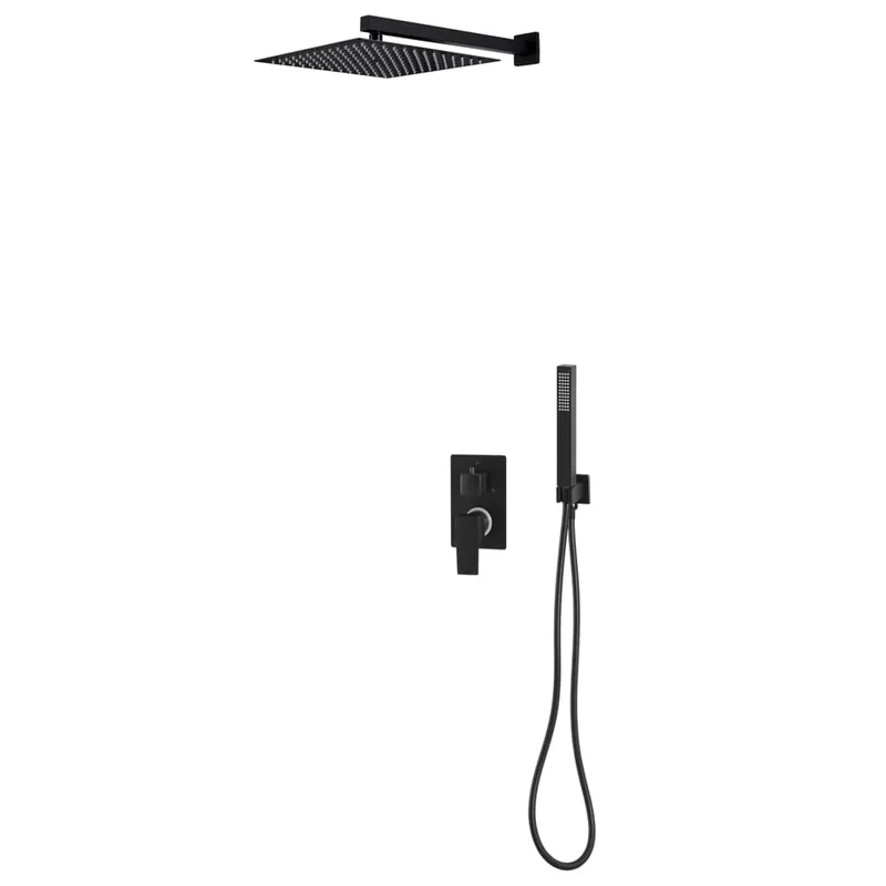 Weekendaanbieding vidaXL Sistema Doccia in Acciaio Inossidabile 201 Nero