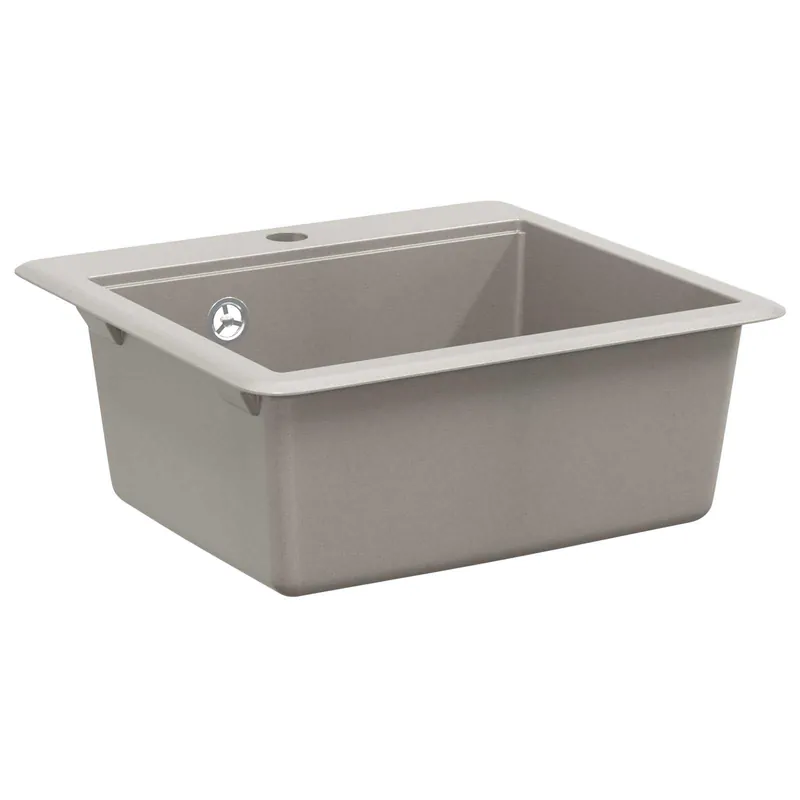 Lage Prijs vidaXL Lavello Grigio 470 x 440 mm Granito