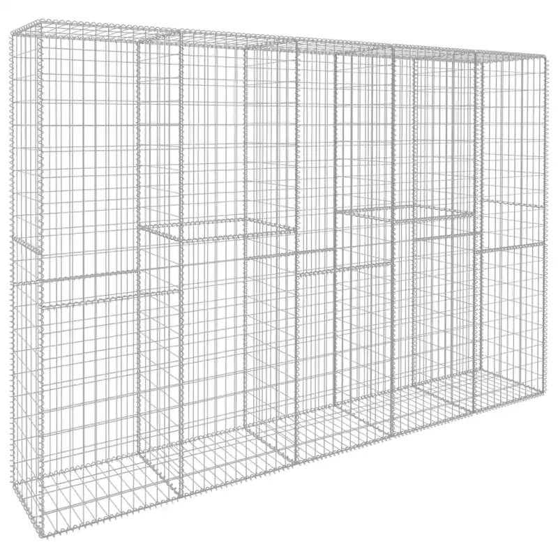 Beperkte Voorraad vidaXL Gabbione con Copertura in Acciaio Zincato 300x50x200 cm
