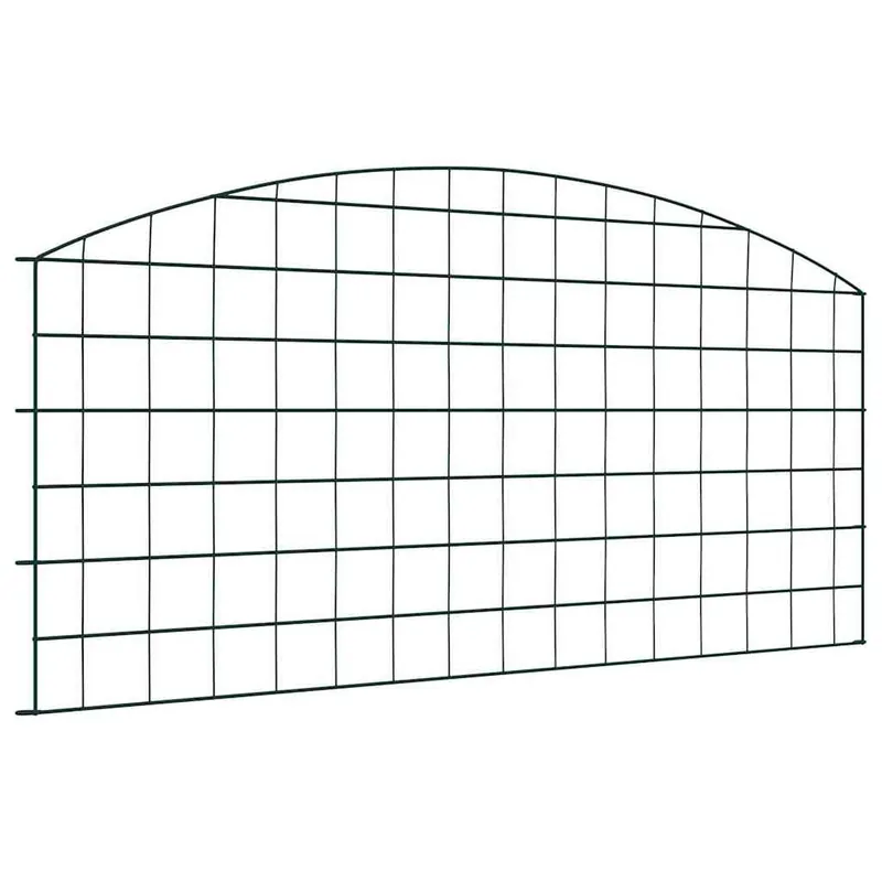 vidaXL Set di Recinzione per Stagno 5 pcs Verde 100 x 50 cm Acciaio Aanbieding