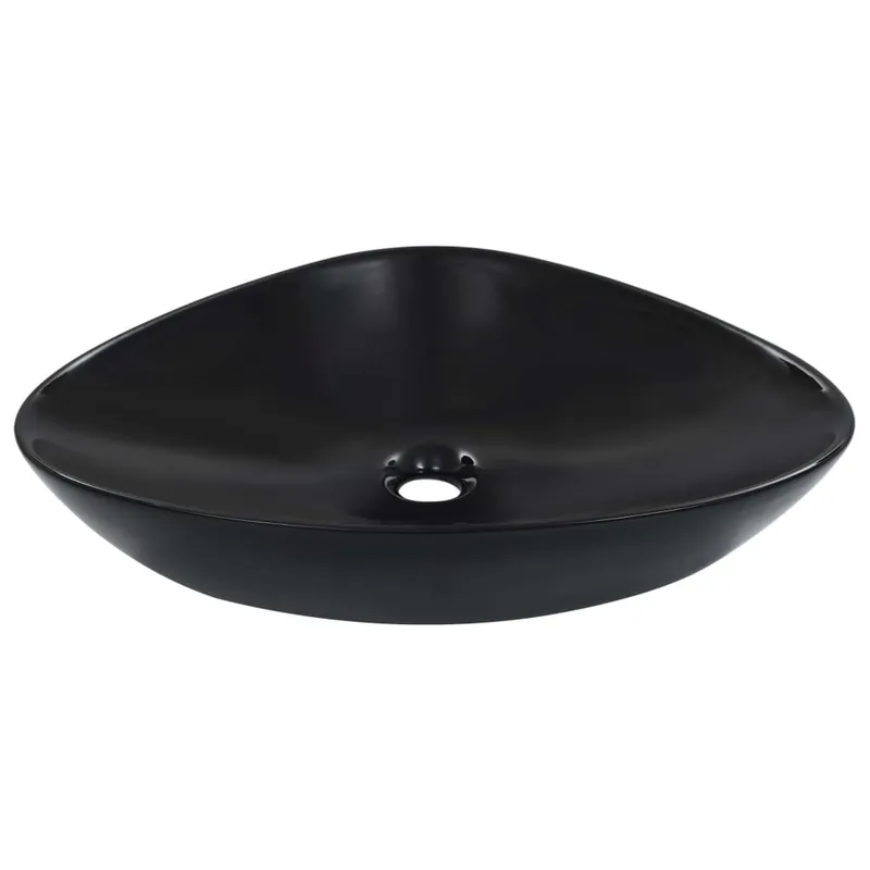 Bestseller vidaXL Lavandino 58,5x39x14 cm in Ceramica Nero