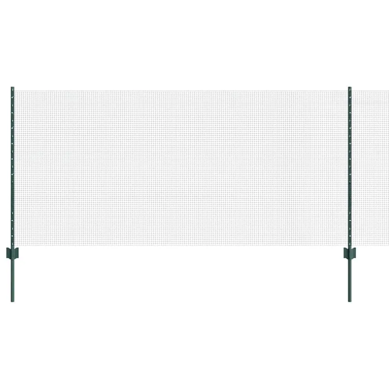 vidaXL Recinzione in rete saldata con pali 100 x 1 m Verde Rete Direct Verzonden