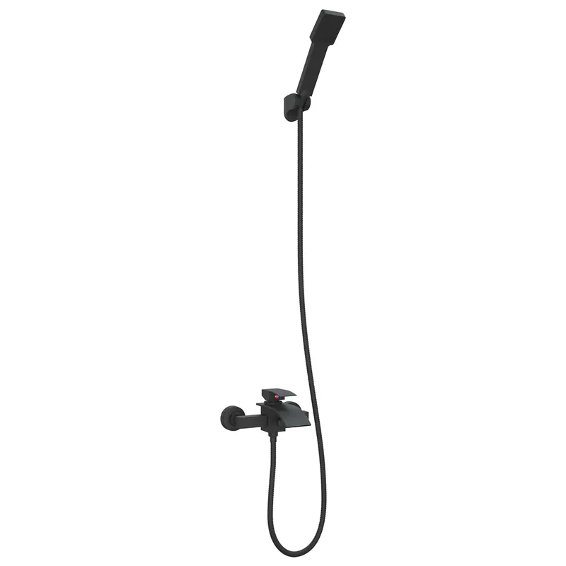 Bestseller vidaXL Set di doccia con soffione Nero G 1 / 2 pollici