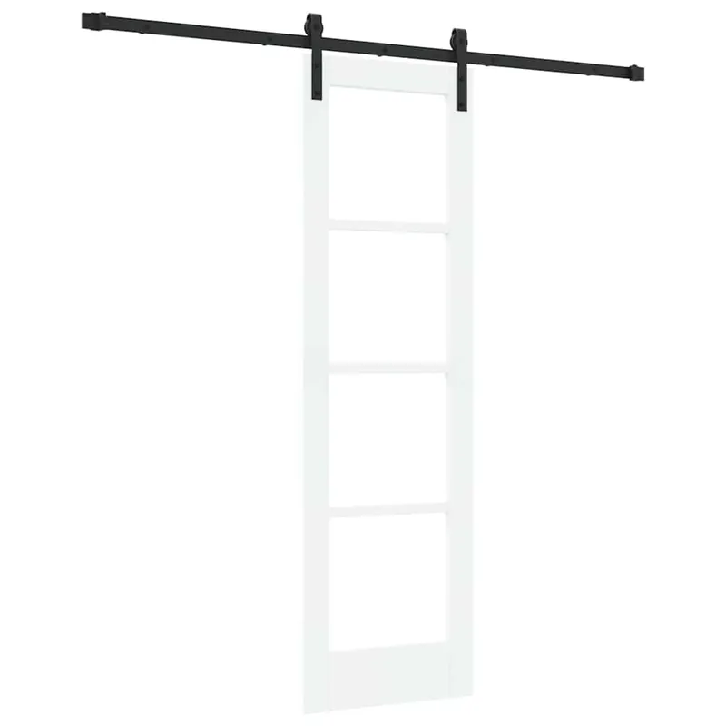 Gereduceerde Prijs vidaXL Porta scorrevole ORKDAL Bianco e Nero 61 x 198,5 cm