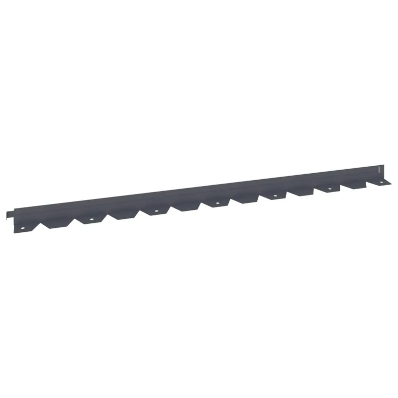 vidaXL Bordura per Prato 10 pcs 102 x 4 x 4 cm Acciaio Antracite Korting