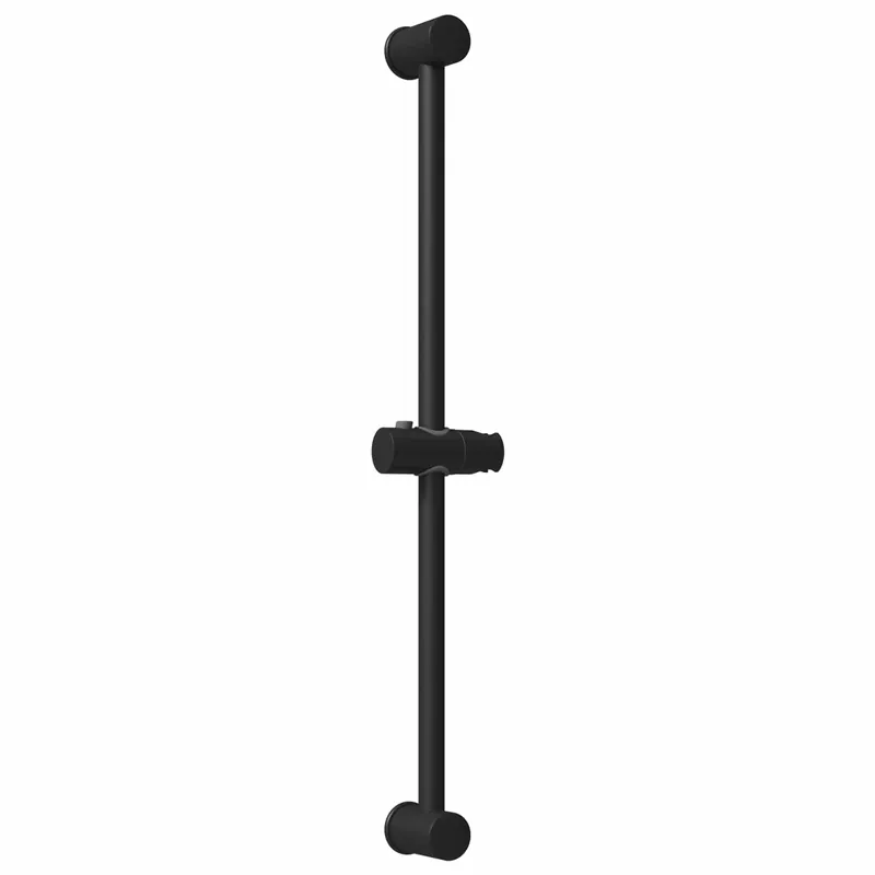 vidaXL Supporto per Testa di Doccia Nero 71 cm Acciaio Inox Snelle Levering